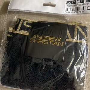 Andrew Christian Night Mesh Expose Boxer blk SZ L